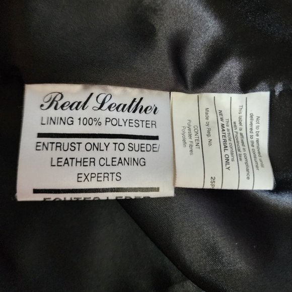 Boutique of Leathers Classic Leather Jacket Black Round Collar - Picture 10 of 13